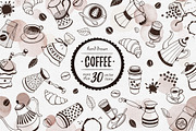 Coffee time objects collection, a Graphic by Olly Molly (Thumbnail 1 of 3)
