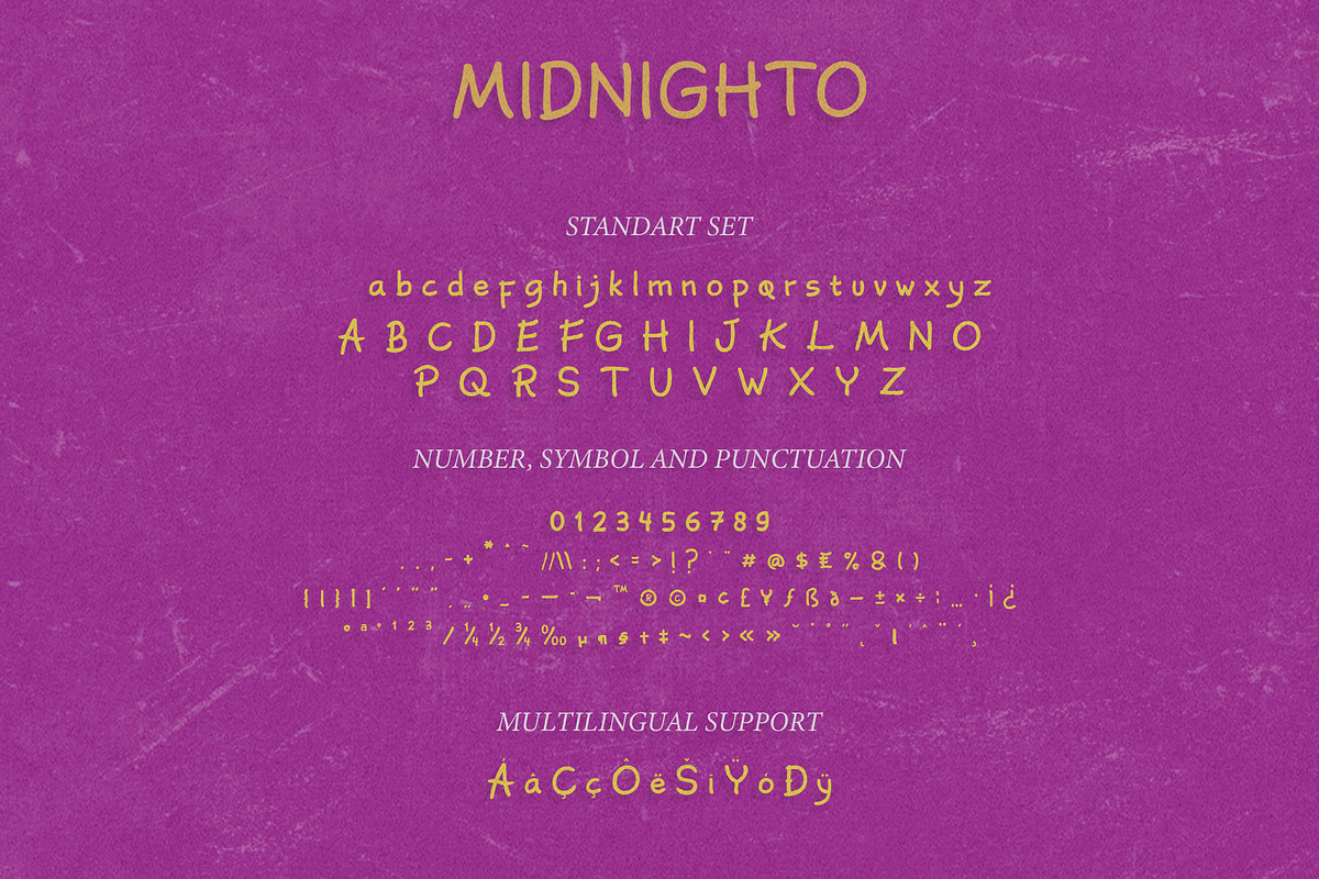 MIDNIGHTO Playful Handwritten Font, a Handwritten Font by MEANDSTUDIO (Photo 7 of 8)