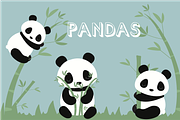 PANDAS, an Animal Illustration by Poppymoondesign (Thumbnail 1 of 2)