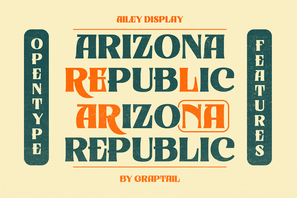 Ailey Display, a Serif Font by Graptail (Photo 10 of 16)