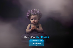 Dusty Fog Transparent PNG Overlays