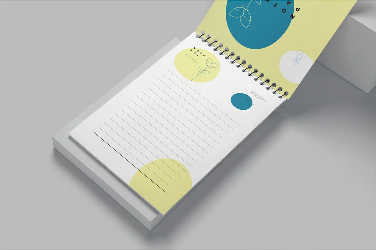 A4 A5 A6 Ringed Notepad Mockup, an Advertising Mockup by megostudi0 (Photo 1 of 2)