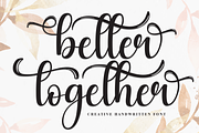 Better Together | Script Font, a Handwritten Font by Scratchones (Thumbnail 1 of 9)