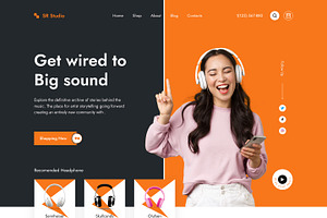 Single Product Landing Page Design