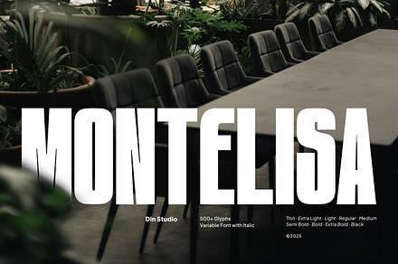 Montelisa, a Sans Serif Font by din-studio.com