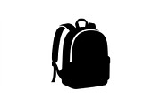 School Backpack Silhouette Set, an Object Graphic by Creativeshirt (Thumbnail 2 of 3)