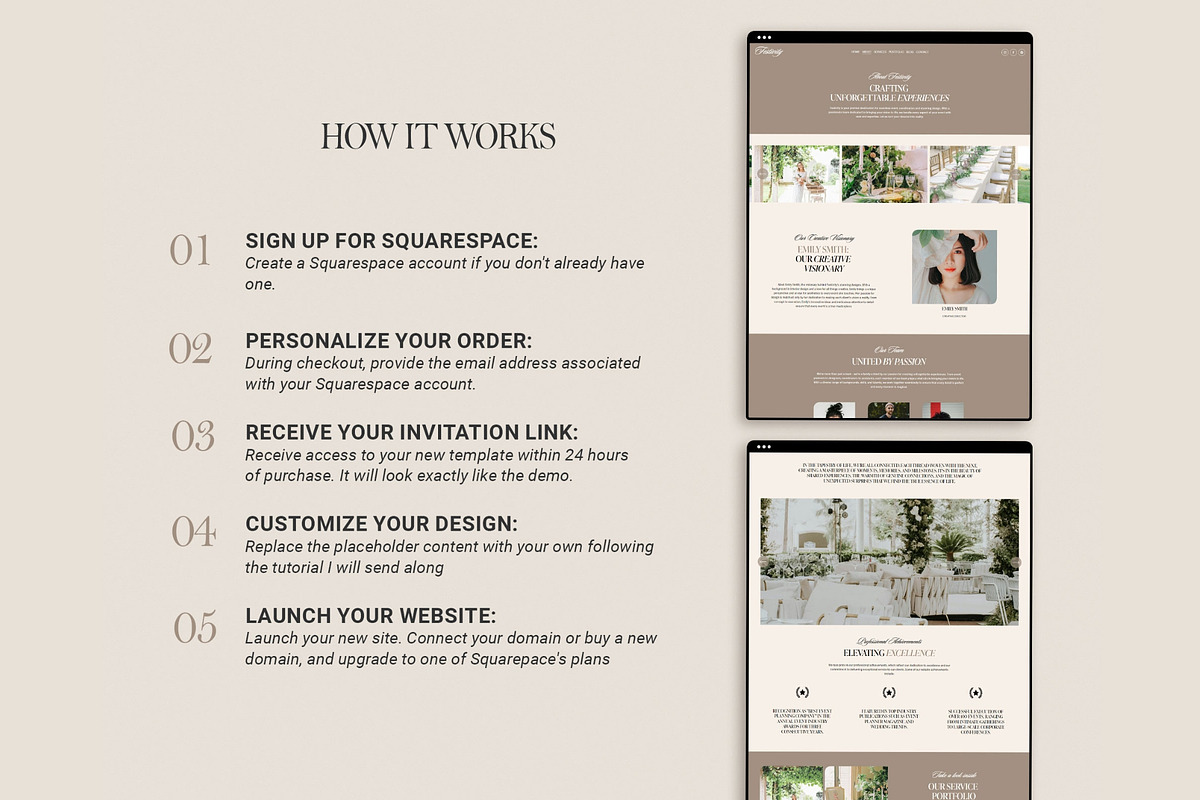 Squarespace Website Event Planner, a Squarespace Template by 3.14&Co (Photo 9 of 10)