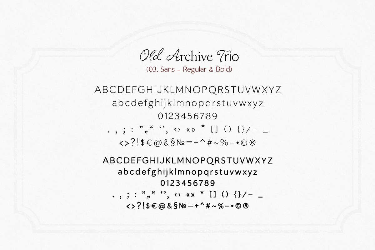 Old Archive - Vintage Font Trio, a Script Font by elvinova (Photo 13 of 13)