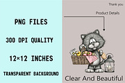 Gray Cat Clipart Bundle., an Illustration by SVGArt (Thumbnail 7 of 9)
