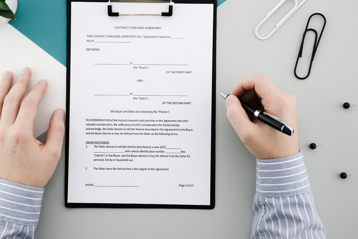 Contract Purchase Agreement, a Presentation Template by HaithamSimas