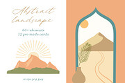 Abstract landscape creator kit, an Object Graphic by museberry (Thumbnail 1 of 9)