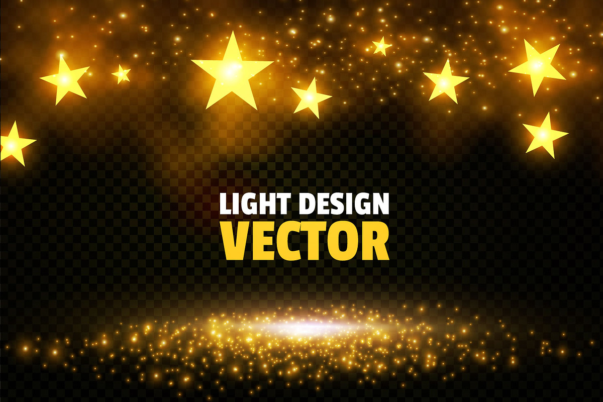 Light Effects Set. Vector & Raster., an Object Graphic by feaspb