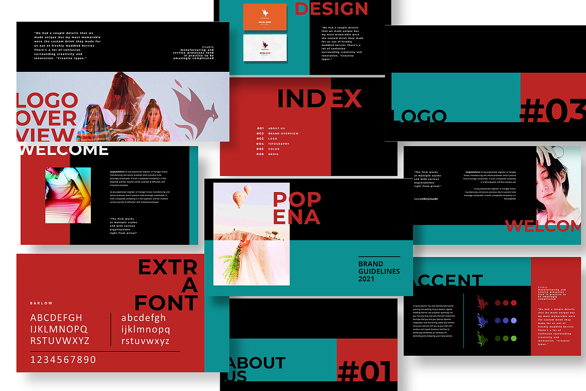Brand Guidelines Powerpoint Template, a Presentation Template by temphall (Photo 6 of 8)