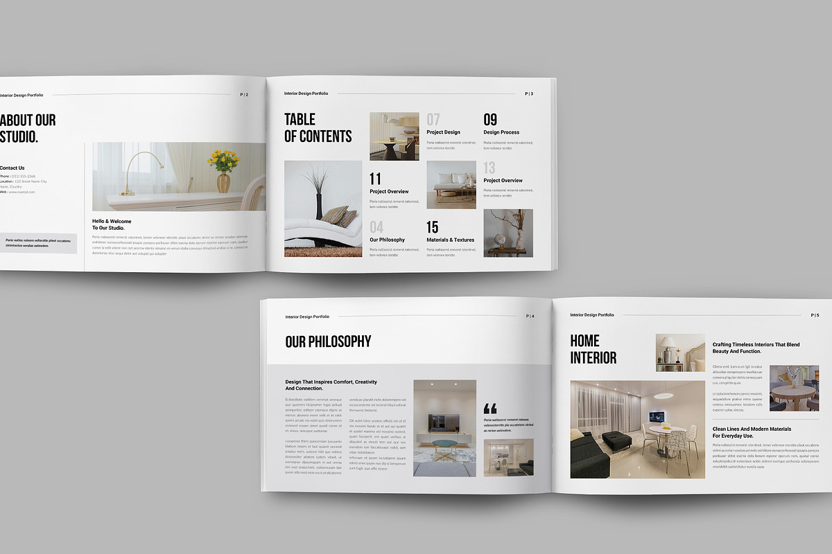 Design Portfolio Template Landscape, a Brochure Template by StyleArt (Photo 3 of 10)
