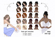 New Year Girls Clipart, a Person Illustration by GlamArtZhanna (Thumbnail 2 of 4)
