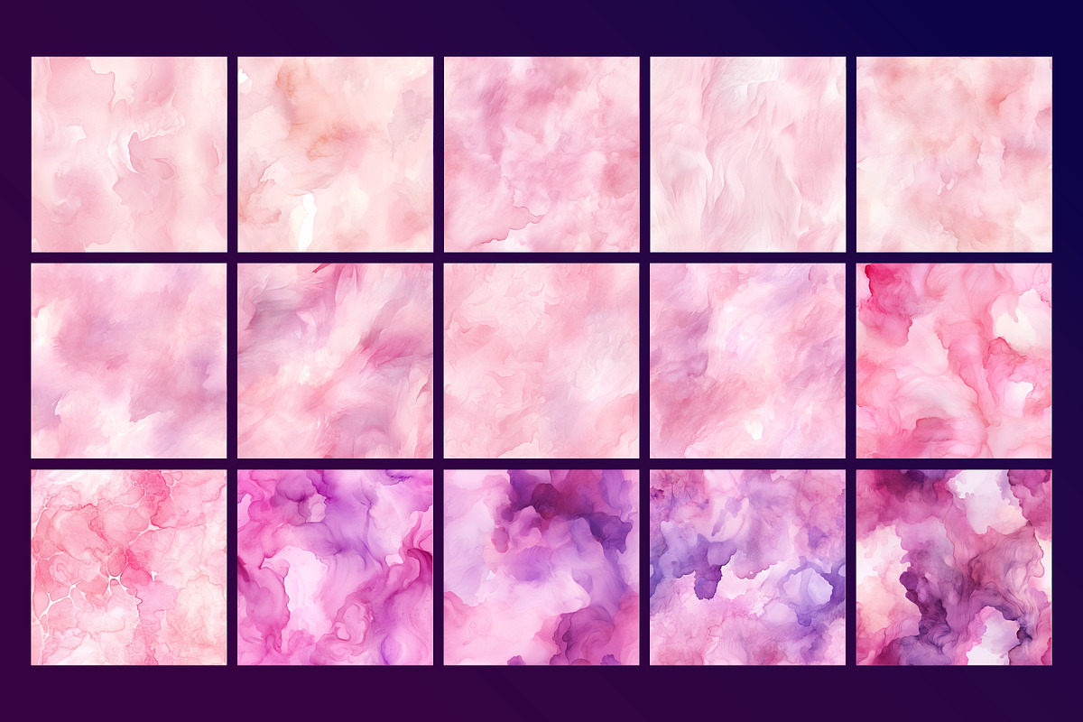 Pink Watercolor Seamless Pattern, a Pattern Graphic by Forhadx5 (Photo 3 of 5)