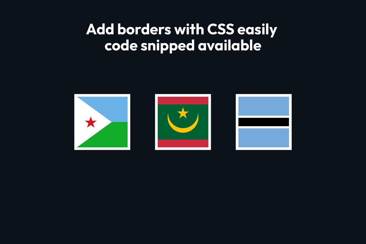 Flags of Africa Vector Square Icons, an Icon by bvcreates (Photo 5 of 5)