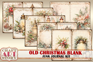 Vintage Old Christmas Blank