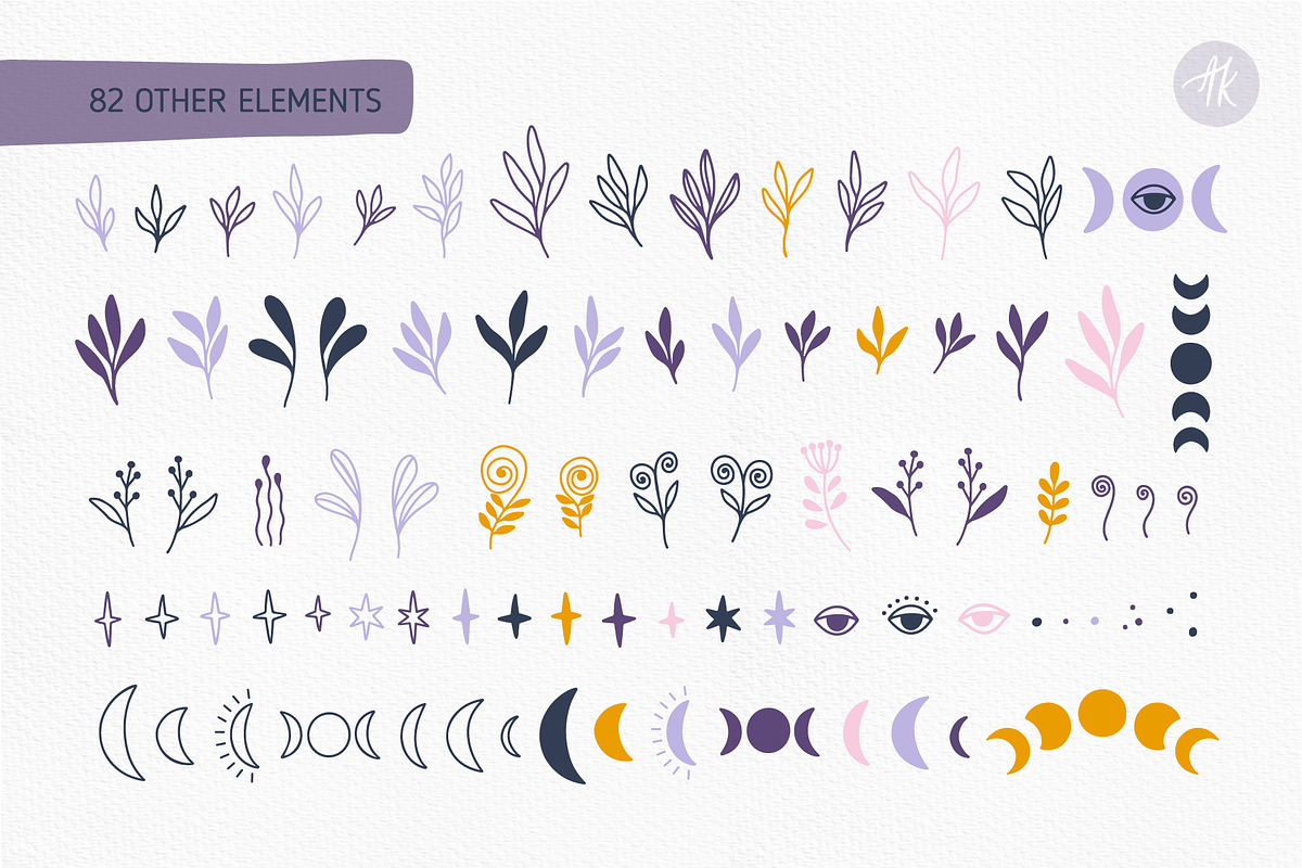 Mystical Mushrooms Clipart Set, an Object Graphic by Alena Koval (Photo 7 of 16)