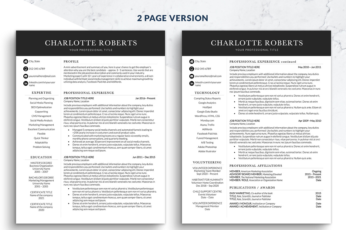 Business Resume CV/Template Word, a Resume Template by BestResumes.Co (Photo 2 of 7)