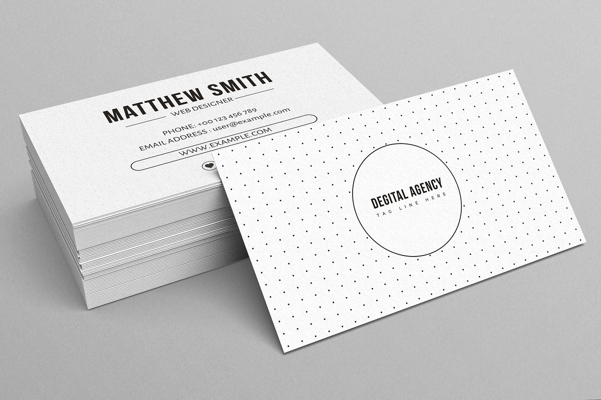 Clean Design Business Card Layout, a Business Card Template by MightyDesign (Photo 1 of 6)