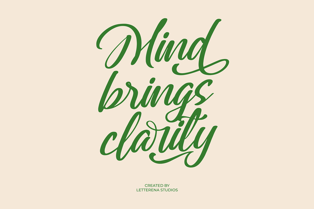 Greatesa Brought Bold Calligraphy, a Script Font by Letterena Studios Script (Photo 4 of 20)