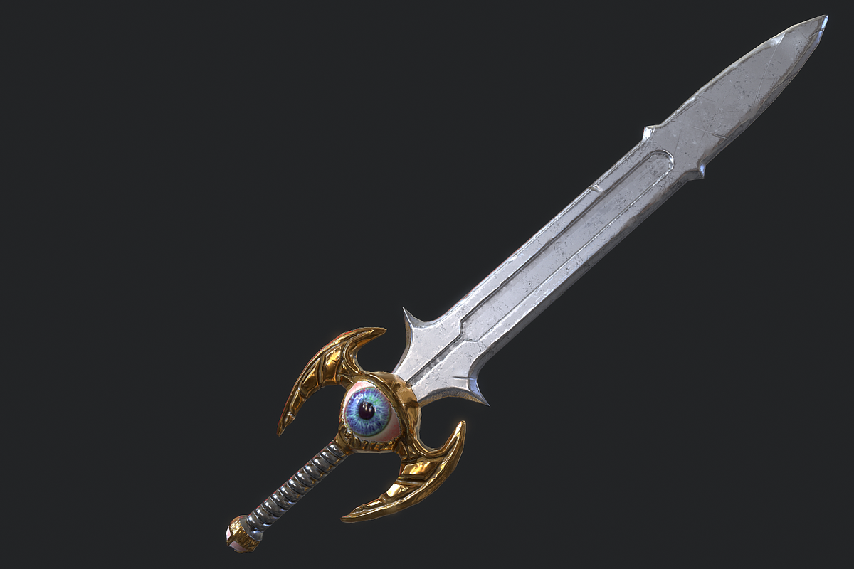 5 Fantasy Stylish Sword -PBR-, an Object 3D Model by TFE Game Art (Photo 7 of 15)