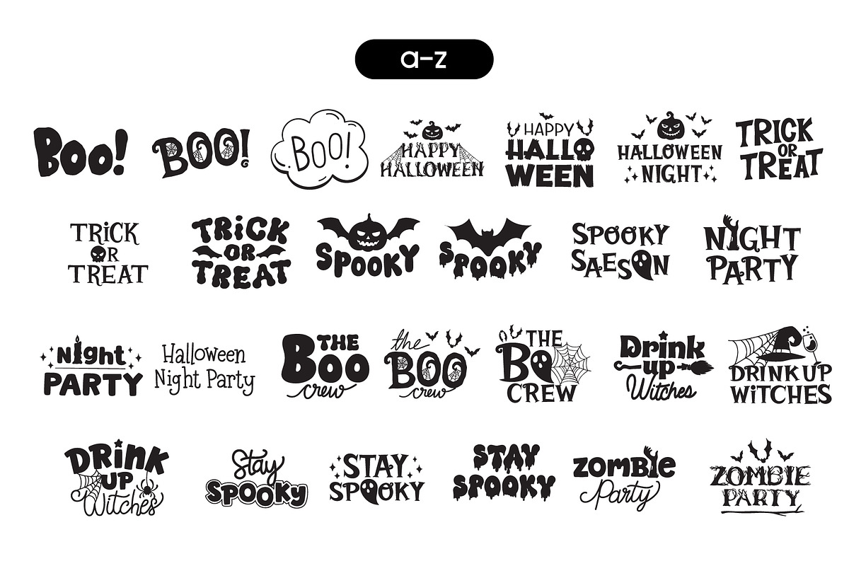 Object Halloween Dingbats Fonts, a Symbol Font by Fox7 By Rattana (Photo 6 of 6)