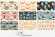 70 kawaii food seamless pattern, a Pattern Graphic by Poppy Lane Studio (Thumbnail 4 of 10)