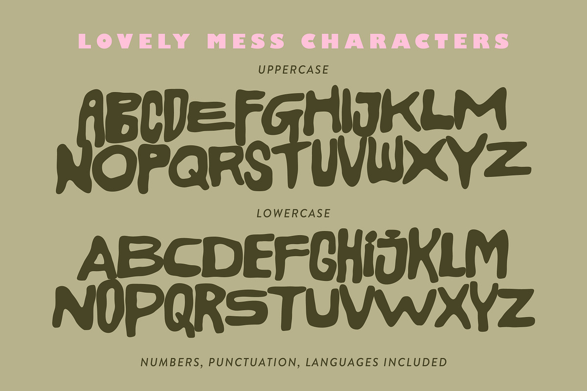 Lovely Mess Handwritten Chaotic Sans, a Handwritten Font by Struvictory.art (Photo 5 of 9)