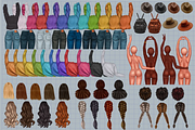 Best friends clipart, an Illustration by Illustrator Space (Thumbnail 2 of 8)