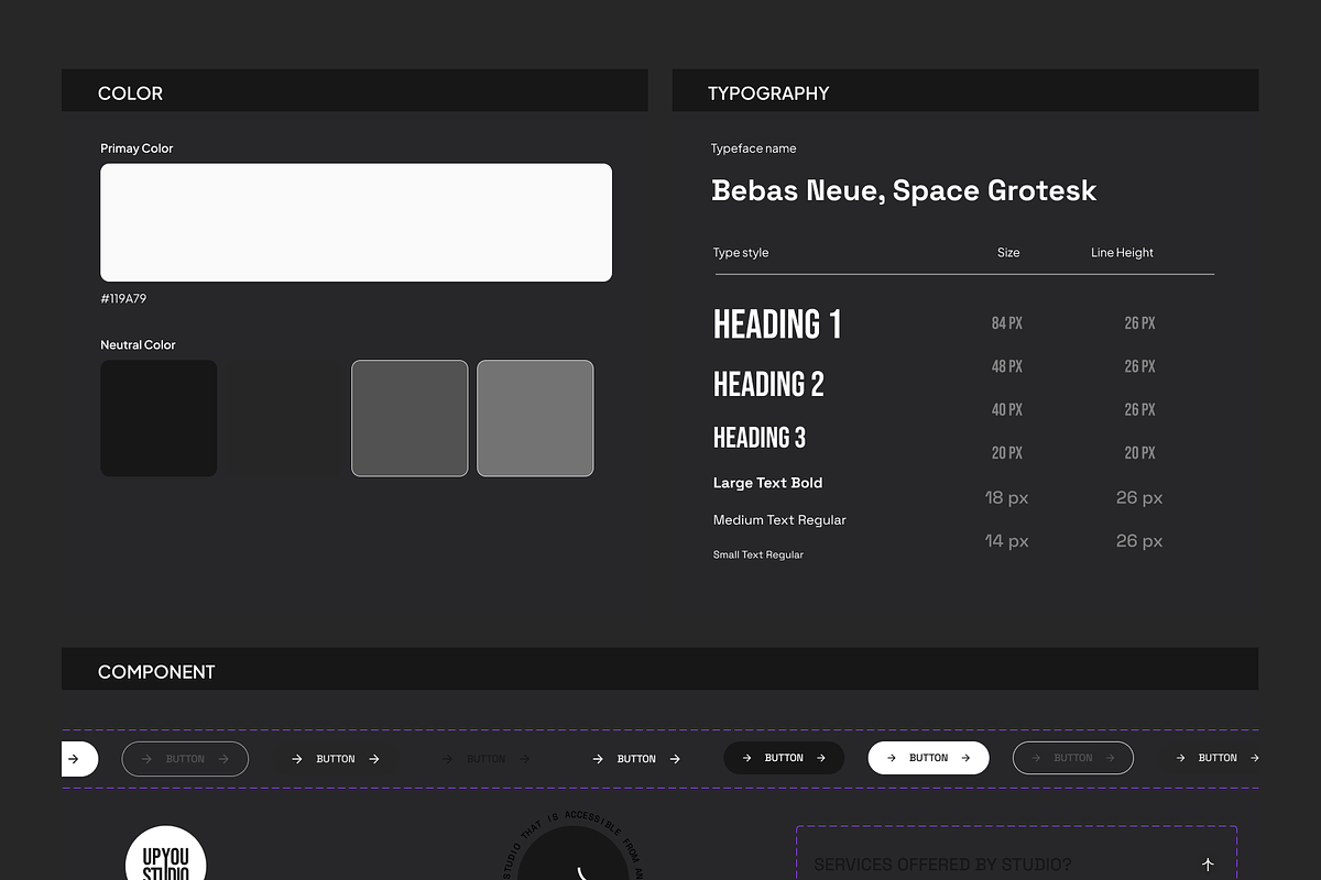Up you studio - Music Studio Agency, a Landing Page Template by SLAB! Design (Photo 3 of 5)