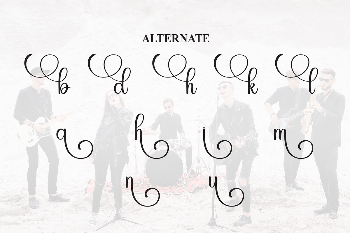Band | Script Font, a Handwritten Font by Scratchones (Photo 8 of 9)