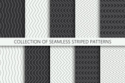 Monochrome striped seamless patterns, a Pattern Graphic by ExpressShop (Thumbnail 1 of 5)