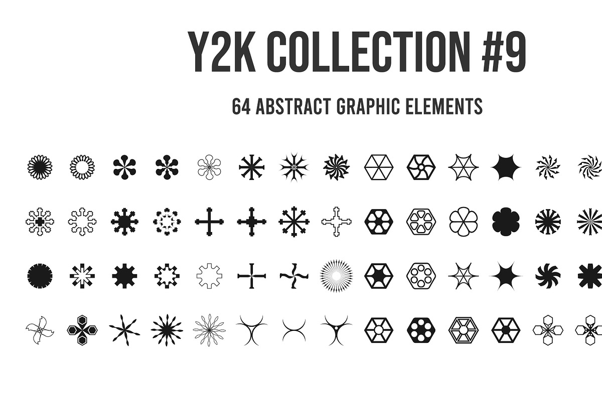 Cyber Y2K Vector Icons, an Object Graphic by vitalinagerman