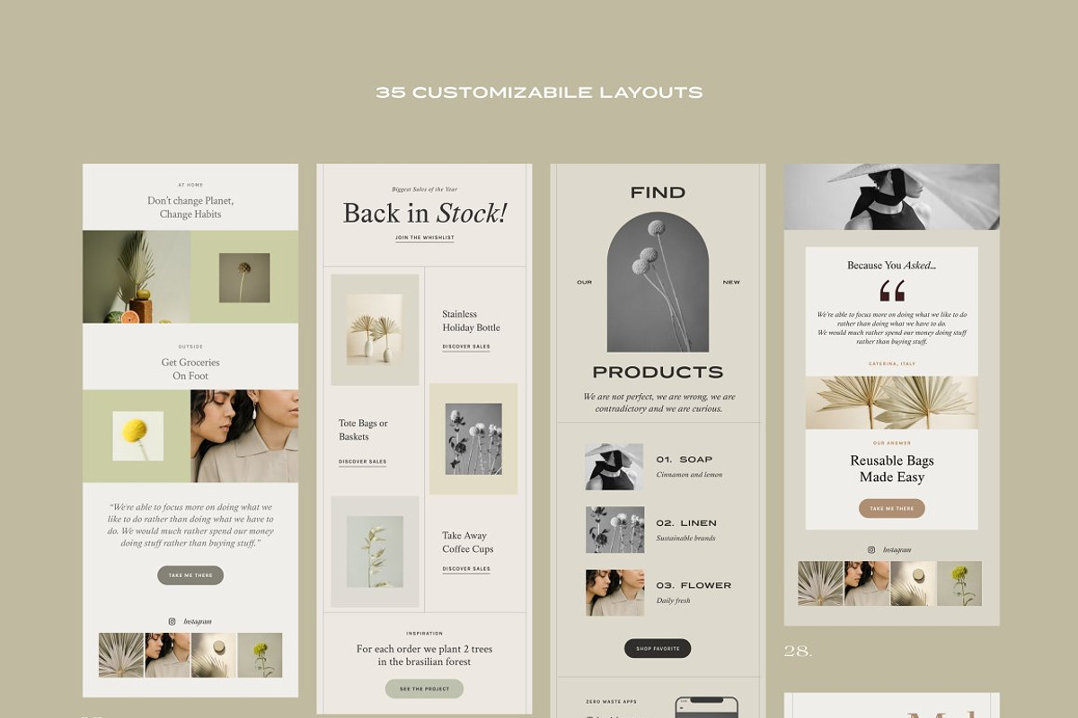 4in1 BigBundle Newsletter Templates, an Email Template by Sparrow & Snow (Photo 9 of 39)