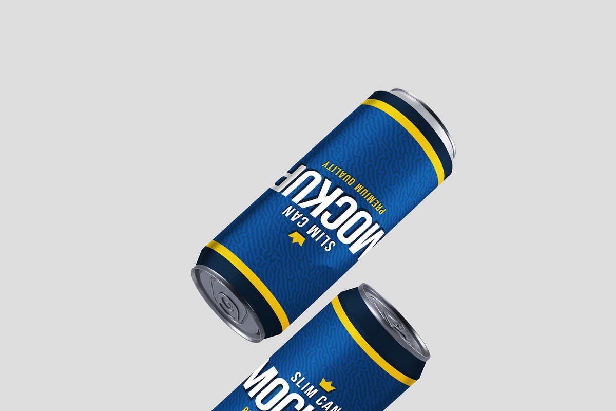 Realistic Slim Can Mock-up, a Print Template by Propex (Photo 7 of 17)