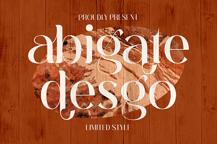Abigate Desgo Stylish Serif Font, a Serif Font by Storytype Studio