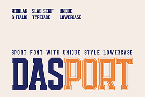 Dasport - Baseball Sport Font