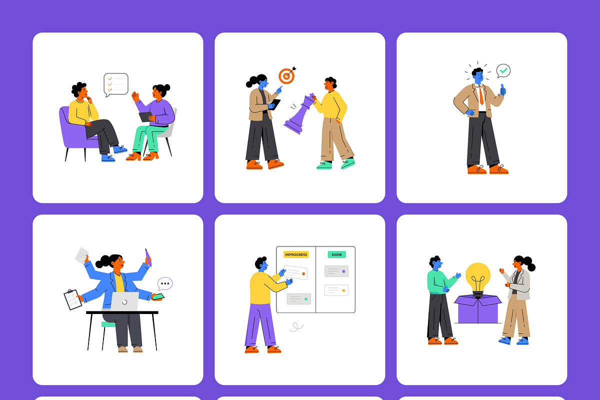 120 Business Illustrations Bundle, a Finance Illustration by Creative Stall (Photo 11 of 13)
