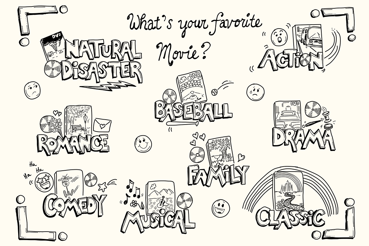 Movie Night Illustrations, a Food Illustration by AJ Doodles (Photo 6 of 21)