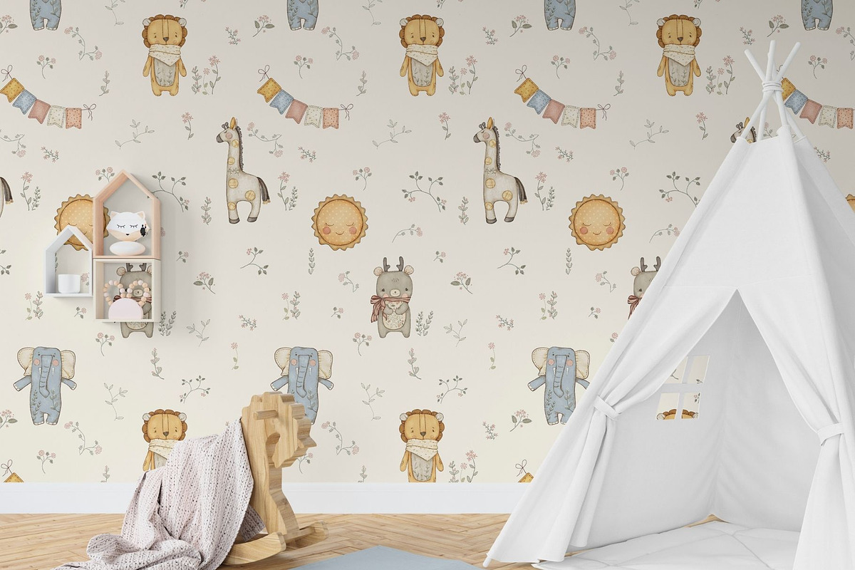 Stitched with Love Seamless Pattern, a Pattern Graphic by MouseGrey (Photo 7 of 12)