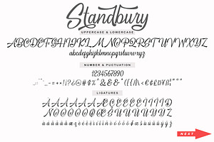 Standbury Script Normal, Bold