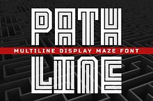 Pathline Multiline Maze Font
