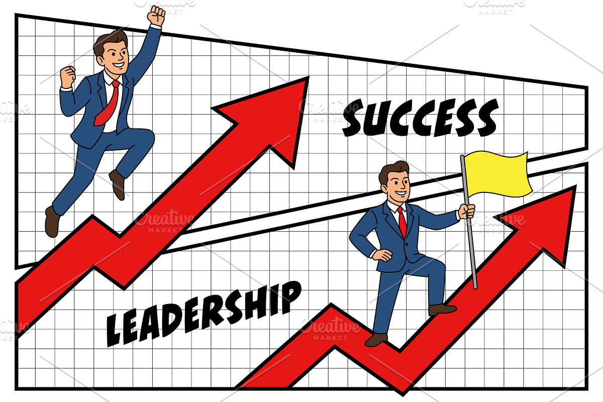 Business Growth Success Comic Vector, a Finance Illustration by Ghagra (Photo 2 of 3)