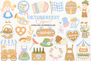 Oktoberfest Festival Clipart Autumn, a Seasonal Illustration by SugarCloudStudioArt (Thumbnail 1 of 6)