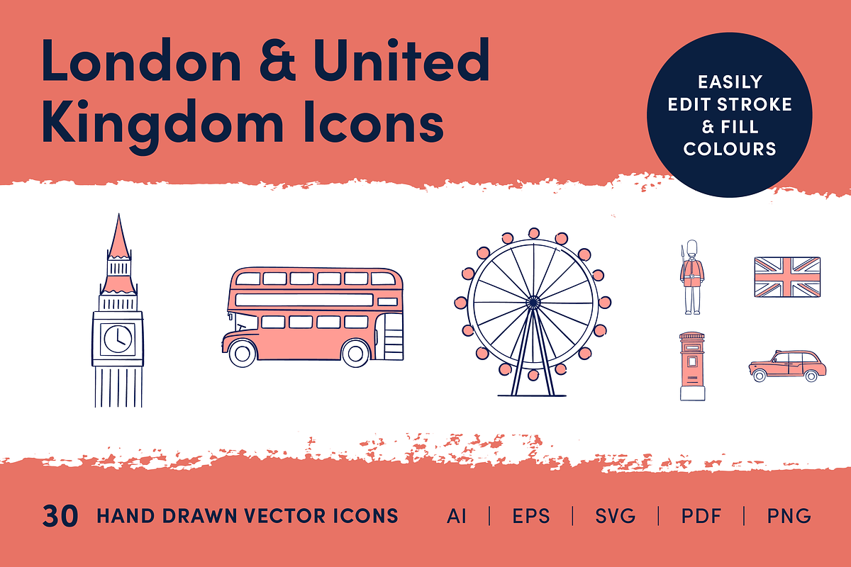 London & United Kingdom icons, an Outline Icon by Caroline Mackay (Photo 1 of 8)