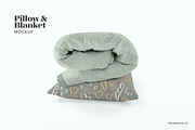 Pillow and Blanket Mockup, a Household Mockup by Field Office (Thumbnail 2 of 2)
