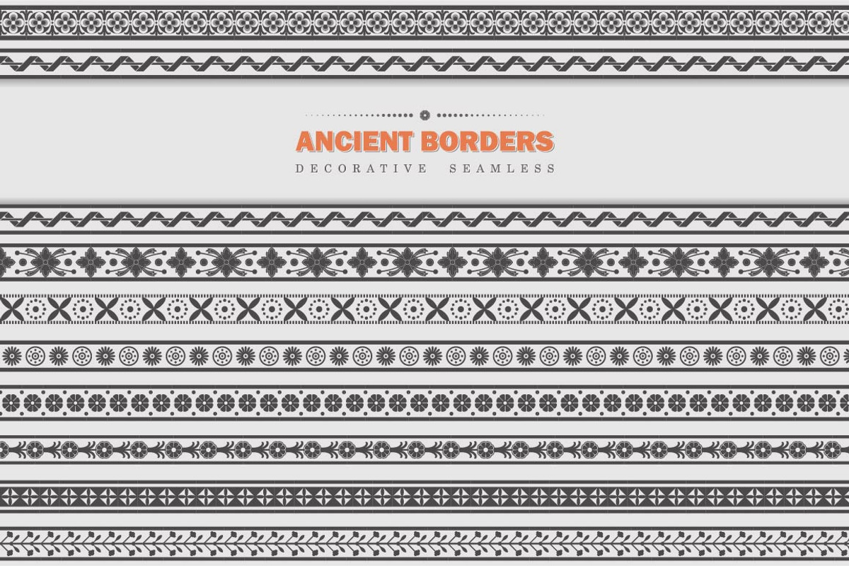 Vector Set - Ancient Borders, a Brush Add-On by Solana (Photo 1 of 3)