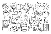 Fall Autumn Cozy Vibes Bundle, a Seasonal Illustration by ArtGiftsStudio (Thumbnail 3 of 5)